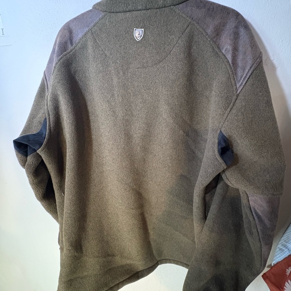 Kuhl Aspenwurxs Olive Fleece Sherpa Full Zip Jacket Mens Size L - Picture 7 of 10